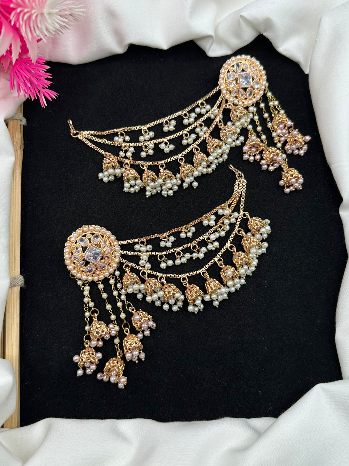 Bahubali earrings with sahara