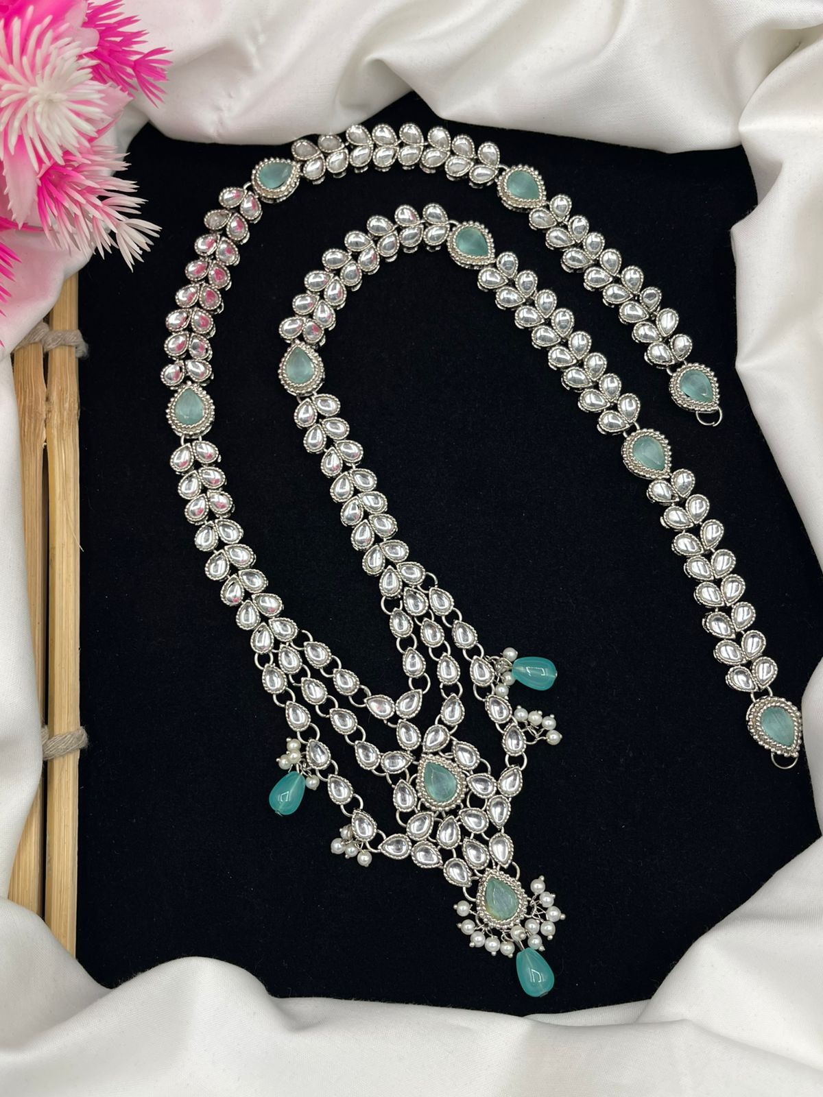 Exquisite Fancy Kundan Mala with Intricate Handcrafted Detailing and Timeless Royal Elegance