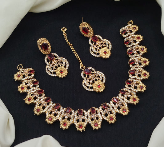 Zircon work Necklace Set