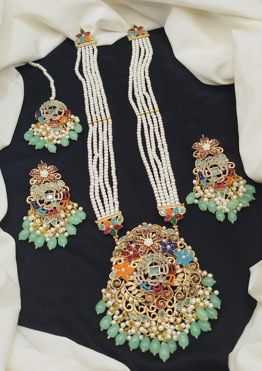 Nauratan & Zircon article Mala Dholna Set.