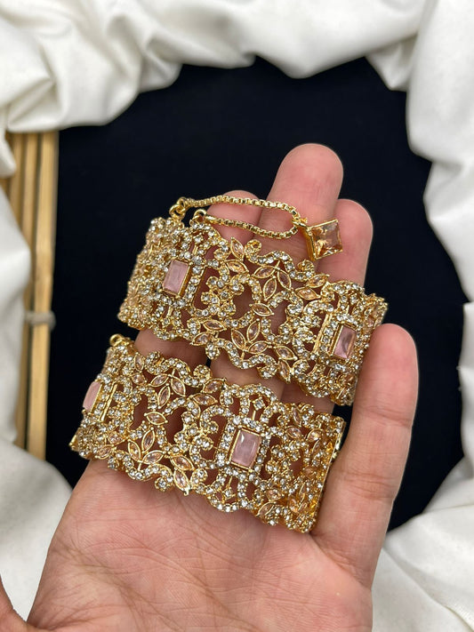 Elegant Design Manjoos Zircon Work Bangles