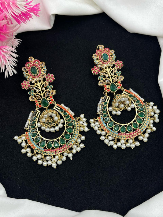 Nauratan Zircon Work Earrings